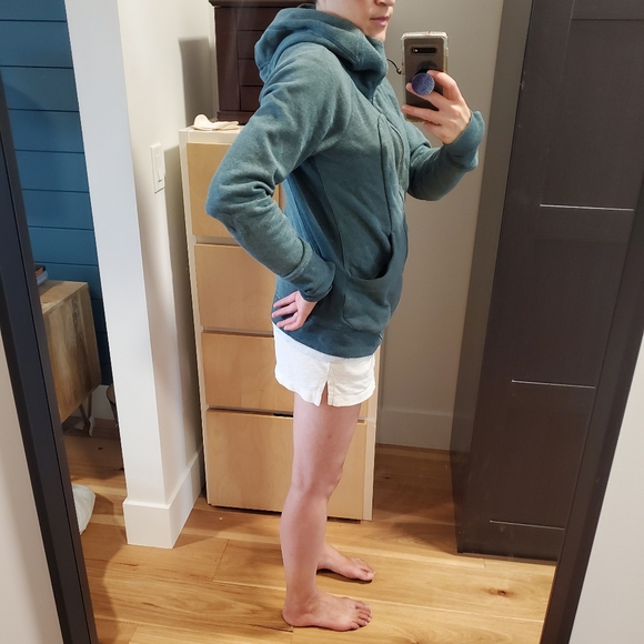 Lululemon scuba hoody forest green size 10 - Picture 5 of 5